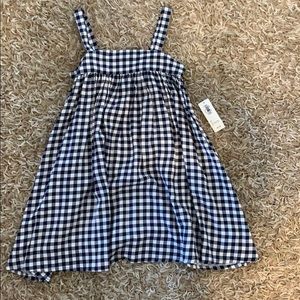 Old Navy White and Navy Blue Sun Dress